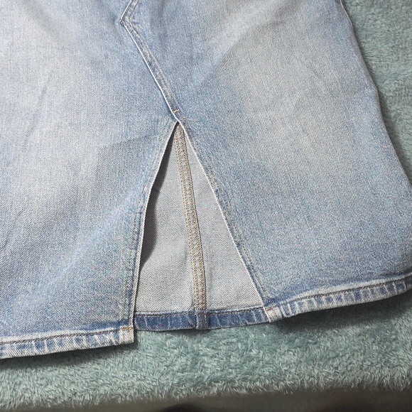 Lucky Brand Light Blue Denim Midi Skirt - Picture 6 of 6
